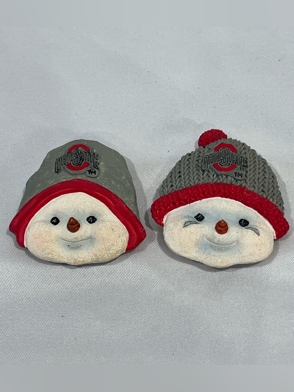2001 Ohio State Ridgewood Collection Snowman Magnets Set of 2